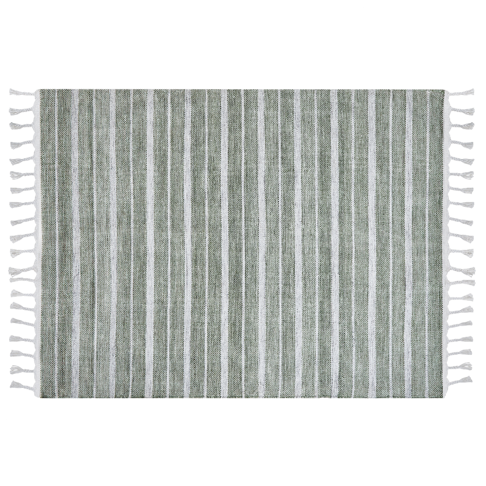 Beliani Rug Bademli Dark Green 140 X 200 Cm