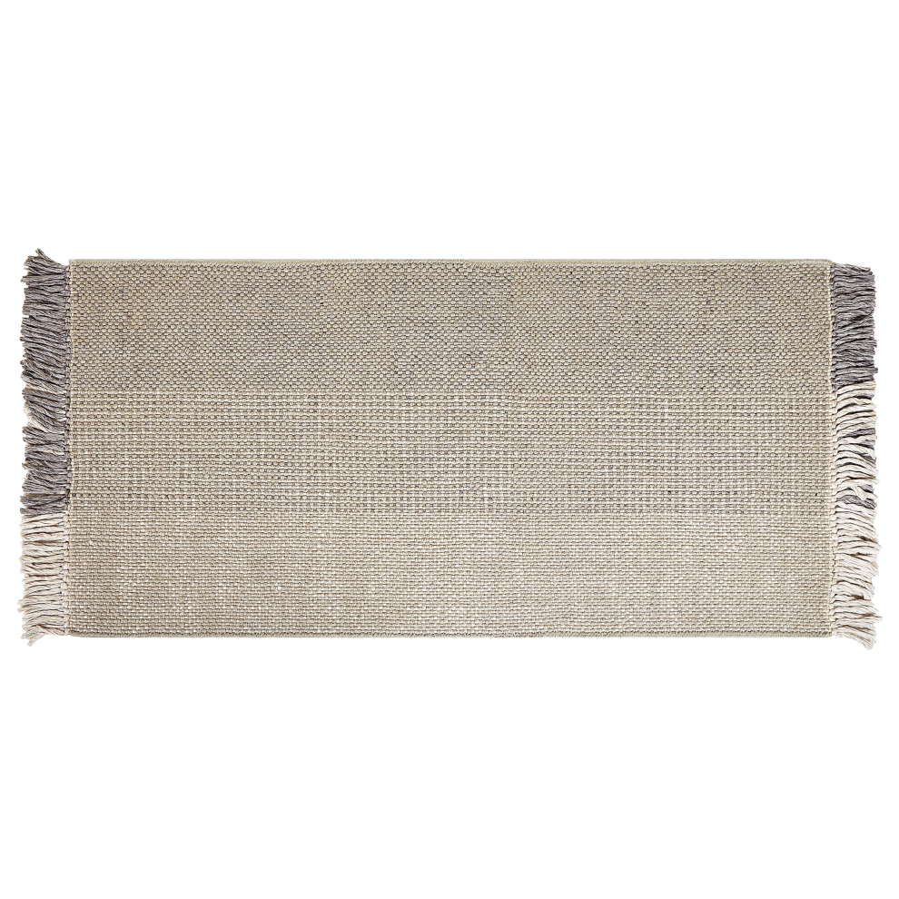 Beliani Rug Tekeler Grey 80 X 150 Cm Wool