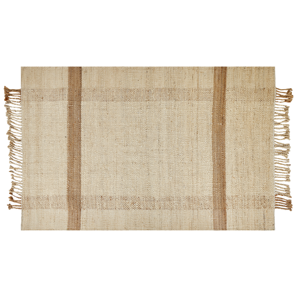 Beliani Rug Yelmez Beige 160 X 230 Cm Jute