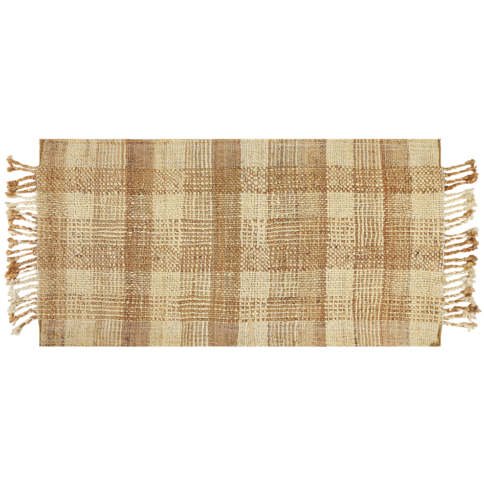 Beliani Rug Berissa Beige 80 X 150 Cm Jute