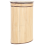 Beliani Laundry Basket BADULLA Bamboo Light Brown 57 L 1