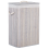 Beliani Laundry Basket KOMARI Bamboo Light Grey 72 L 1