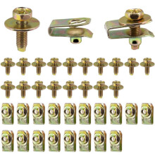20X Body Bolts U-Nuts Clips Engine Under Cover Undertray Shield Guard Bumper Fenders Liner Push Fastener