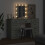 VidaXL vidaXL Dressing Table with Mirror Lights 3 pcs Grey Engineered wood 5