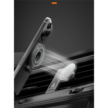 Double-Sided Phone Holde Foldable 360 Rotating Stand with Strong Magnet & Finger Grip Suppor Black