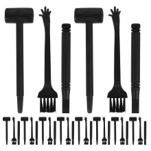 20Sets Kinder Kit Zwart Plastic Graven Speelgoed Educatief