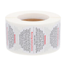 1 Rol Candle Waarschuwingssticker Gecoat Papier Verwijderbaar