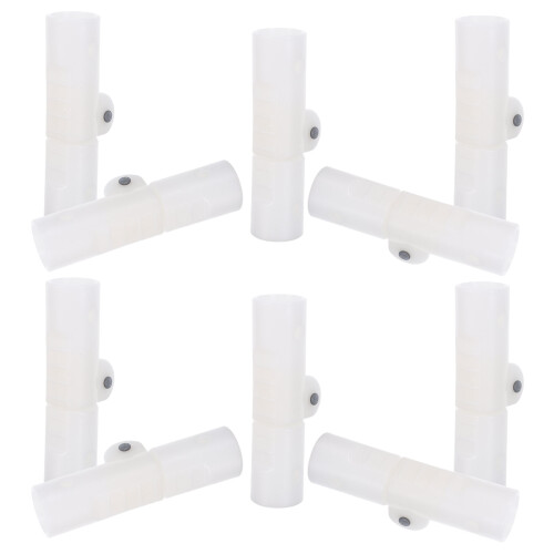 10St Plastic U-Vormige Pijpconnector Wit Voor Inklapbaar Badframe
