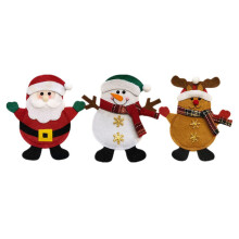 3St Kerst Snijwerktang Vorkzakje Sinterklaas Sneeuwman Tafeldecor