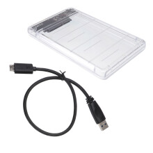 2,5 Inch Transparante USB3.0 SSD Behuizing Voor 2TB Schijf