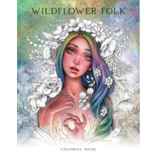 Wildflower Folk Coloring Book Paperback Book