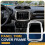 Car Front Navigation GPS Panel Decorative Cover Frame Trim for  Renegade 2018-2023 Interior Accessories Silver 3