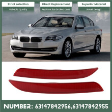 Rear Bumper Reflector 63147842955 63147842956 for  5 Series M-Sport F10 F18 2011-2016 Accessories ,2PCS