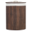 Beliani Laundry Basket MATARA Bamboo Dark Brown 57 L 4