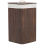 Beliani Laundry Basket MATARA Bamboo Dark Brown 57 L 5