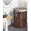 Beliani Laundry Basket MATARA Bamboo Dark Brown 57 L 2