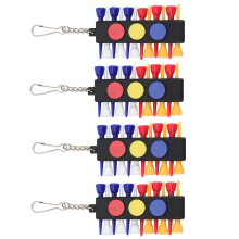 Tee Holding Accessoire Plastic Multikleur 4 Sets 5X9 5 Cm