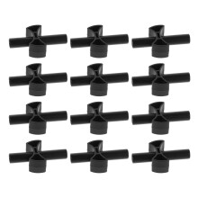 12St Kinder Trampoline ABS Pole Spacer Zwart Voor Duurzame Bescherming