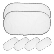 6St Compacte Katoenen Baby Verschoningsmat Waterdicht En Draagbaar Wit