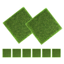 8St Decoratieve Grasmatten PVC Voor , Craft En Miniatuur