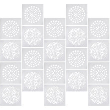 30St Wegwerp Haarvangers Douchevloer Wit Papier Filter Voor Badkamer