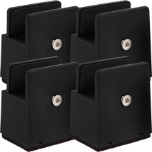 4St Platform Bed Risers Verstelbare Zwarte Bedpoten Voor Meubels Thuis