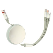 2Pièces Câble Charge Rapide Type-C Vert Et Portable