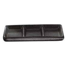 2Pièces Assiettes Noires En Céramique Pour Apéritifs Épices
