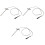 3Pièces Sonde Thermique Four Accessoires Argent 1