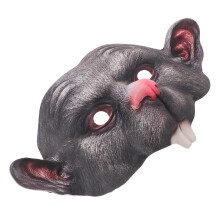 Animal Costume Masks: Ratelkopmaskers - Rattenkostuum Donkergrijs