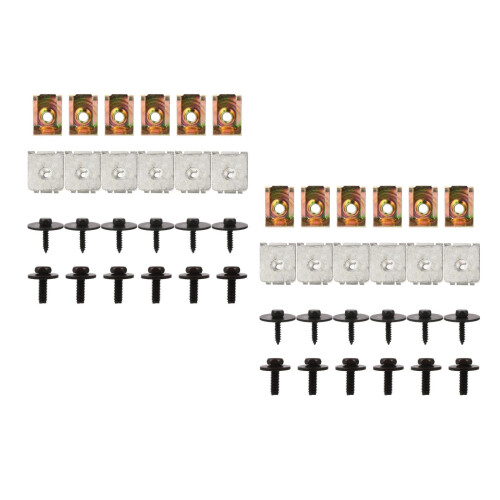 48Pièces Clips Et Vis De Protection Multicolores Pour
