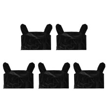5Pièces Housses Nylon Noir Protection Solaire Et Étanche Facile