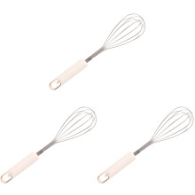 3Pièces Fouet Acier Inoxydable Ergonomique Pour Œufs Sauce