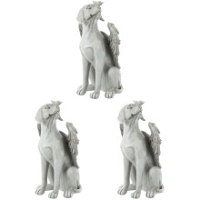 3Pièces Ornement Jardin Résine Ange Clair Souvenir Animal