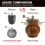 Pepper Grinder, Refillable Spice Mill with Adjustable Coarseness, Manual Pepper Mill with Handle, Spice Grinder 9