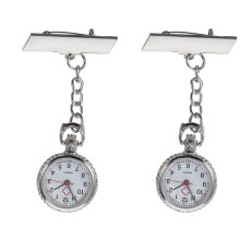 2Pièces Infirmières Argenté Clip Portable Décoratif