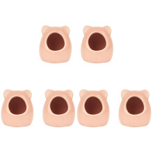 6Pièces Céramique Rose Pour Hamster Rafraîchissante