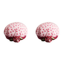 2Pièces Coussinet Poignet Bois Coloré Rangement Aiguilles Couture