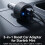 For Star  Cigarette Lighter 12V/24V  Boost Converter to 30V with Dual USB Interfaces 3in1 Design 5