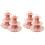 4Pièces Tour À Gâteaux Rose 3 Étages Jetable Pour Exposition 1