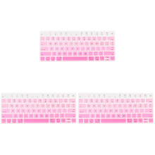 3Pièces Clavier Rose Tpu Anti-Poussière Portable