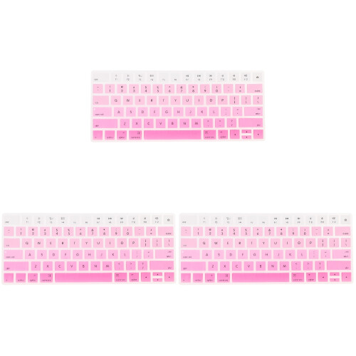 3Pièces Clavier Rose Tpu Anti-Poussière Portable