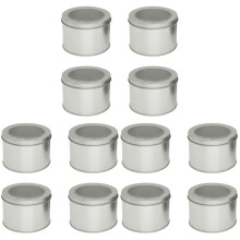 12Pièces Boîtes Métalliques Scellées Pour Café, Snacks