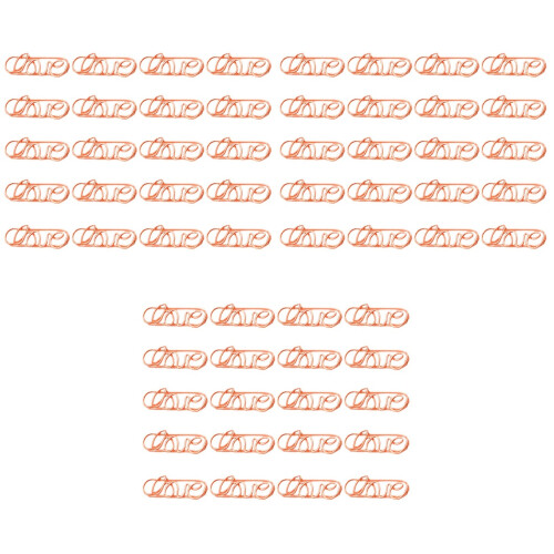 60Pièces Clips Marque-Pages Métal Rose Gold Pour Usage