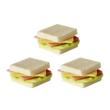 12Pièces Modèles Mini Sandwiches Colorés Pour Décor Maison De