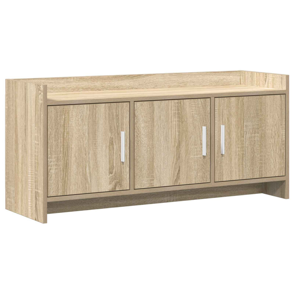 Vidaxl Tv Cabinet 102 X 33 X 47 Cm Sonoma Oak Engineered Wood