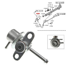 MD173985 New Fuel Pressure Regulator for Galant Delica RVR 1992-97