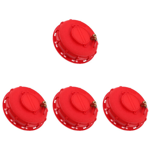 4Pièces Bouchons À Vis Étanches Pour Seaux Ibc Rouge Durable