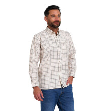 Jack Pyke Mens Countryman Check Long Sleeve Shirt Brown Medium