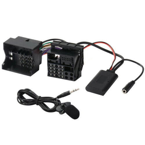 For  CD30 Mp3 CDC40 CD70 DVD90 HeadUnit Install Full Harness Plug Microphone Handsfree  5.0 AUX Adapter 1